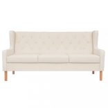 2 részes krémfehér szövet ülőgarnitúra