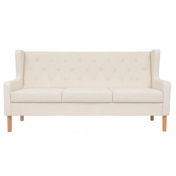 2 részes krémfehér szövet ülőgarnitúra