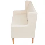 3 részes krémfehér szövet ülőgarnitúra