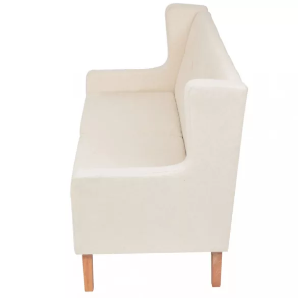 3 részes krémfehér szövet ülőgarnitúra