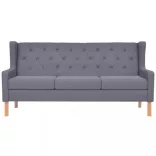 3 részes szürke szövet ülőgarnitúra