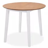 5 részes fehér MDF és gumifa étkezőgarnitúra