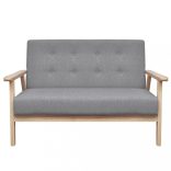 2 részes szürke szövet kanapészett