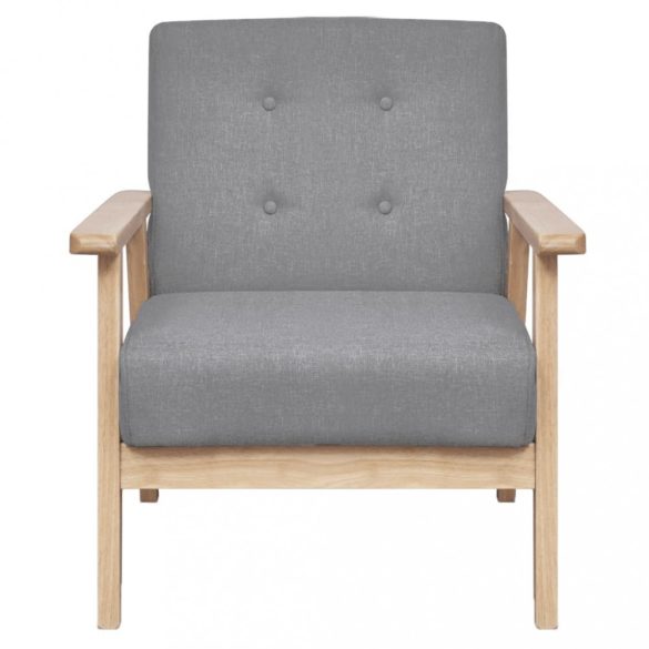 2 részes szürke szövet kanapészett