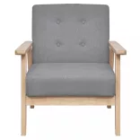 2 részes világosszürke szövet kanapészett