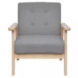 3 részes világosszürke szövet kanapészett