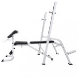 edzőpad állvánnyal, egykezes és kétkezes súlyzószettel 120 kg