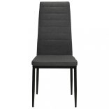 6 db sötétszürke szövet étkezőszék