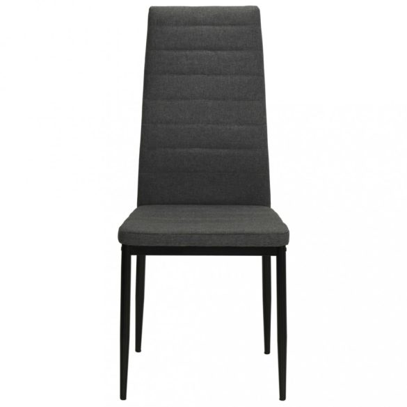 6 db sötétszürke szövet étkezőszék