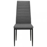 6 db világosszürke szövet étkezőszék