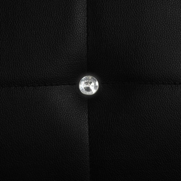 6 db fekete műbőr étkezőszék