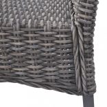 4 db barna Kubu rattan és mangófa étkezőszék