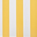 feltekerhető motoros napellenző, sárga-fehér, 400 cm