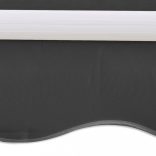 kézi működtetésű összecsukható napellenző, antracit, 300 cm