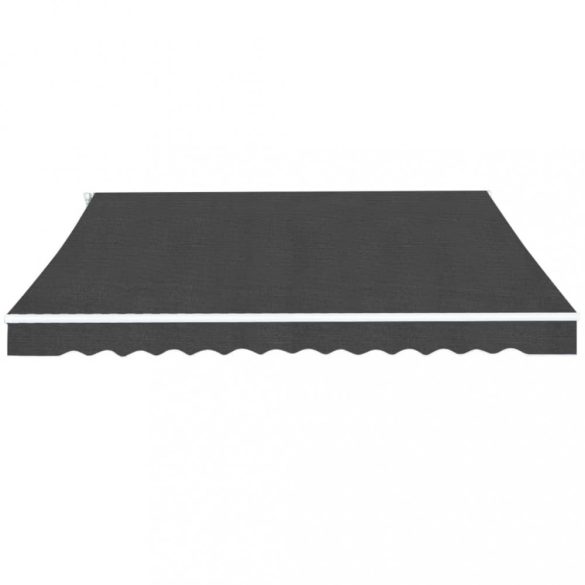 kézi működtetésű összecsukható napellenző, antracit, 350 cm