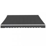 kézi működtetésű összecsukható napellenző, antracit, 500 cm