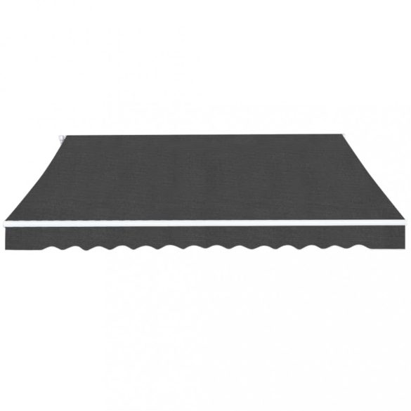 kézi működtetésű összecsukható napellenző, antracit, 500 cm