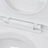 falra szerelhető fehér kerámia WC rejtett öblítőtartállyal