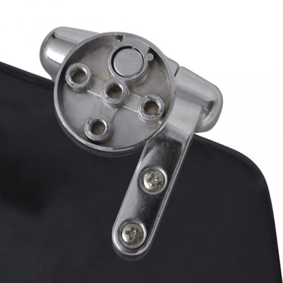 2 db fekete MDF WC ülőke lassan csukódó fedéllel