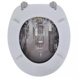 2 db New York mintás MDF WC ülőke