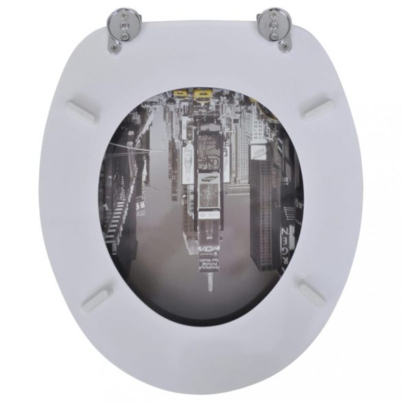 2 db New York mintás MDF WC ülőke