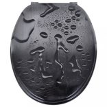 2 db vízcsepp mintás MDF WC ülőke