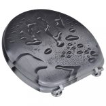 2 db vízcsepp mintás MDF WC ülőke