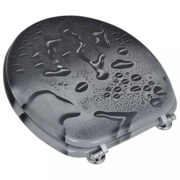 2 db vízcsepp mintás MDF WC ülőke