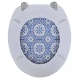 2 db porcelán mintájú MDF WC ülőke