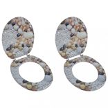 2 db kavicsmintás MDF WC ülőke