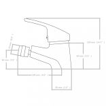 2 db krómozott bidé csap