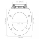 2 db fehér műanyag WC ülőke lassan csukódó fedéllel