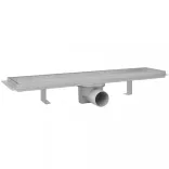 2db lineáris rozsdamentes acél zuhany lefolyó 530 x 140 mm