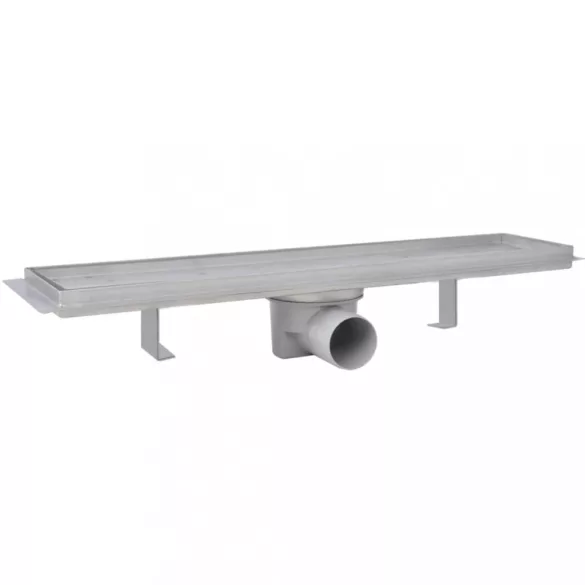 2db lineáris rozsdamentes acél zuhany lefolyó 530 x 140 mm
