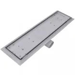 2db lineáris rozsdamentes acél zuhany lefolyó 530 x 140 mm