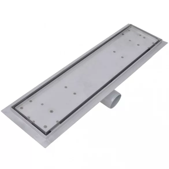 2db lineáris rozsdamentes acél zuhany lefolyó 530 x 140 mm