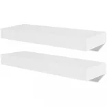 4 db fehér fali polc 40 cm