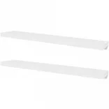 4 db fehér fali polc 120 cm