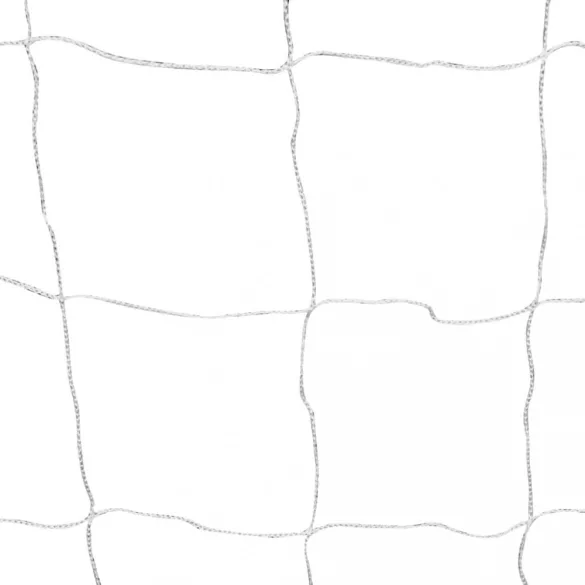 2 db fehér acél focikapu hálóval 182 x 61 x 122 cm