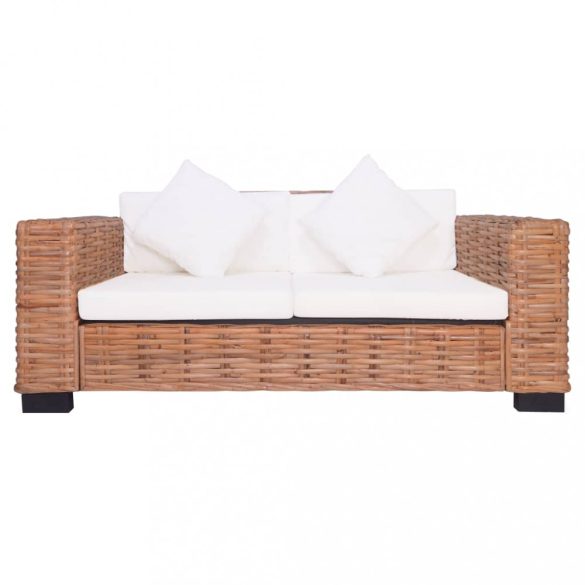 2 darabos természetes rattan kerti ülőgarnitúra