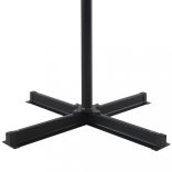 szürkésbarna kültéri napernyő hordozható talppal