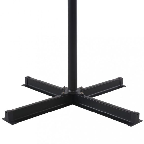 szürkésbarna kültéri napernyő hordozható talppal