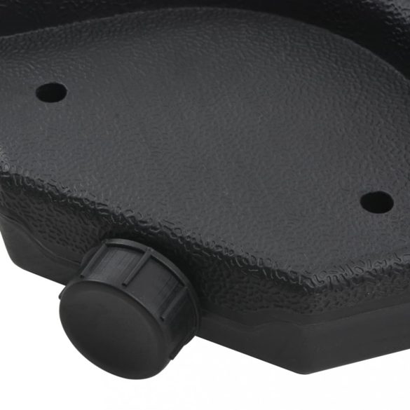 szürkésbarna kültéri napernyő hordozható talppal