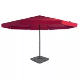piros kültéri napernyő hordozható talppal