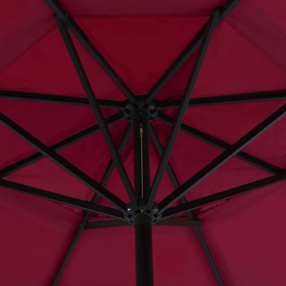 piros kültéri napernyő hordozható talppal