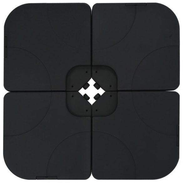 antracitszürke kültéri napernyő hordozható talppal