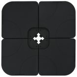 szürkésbarna kültéri napernyő hordozható talppal