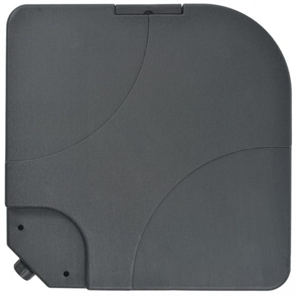 szürkésbarna kültéri napernyő hordozható talppal