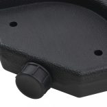 szürkésbarna kültéri napernyő hordozható talppal