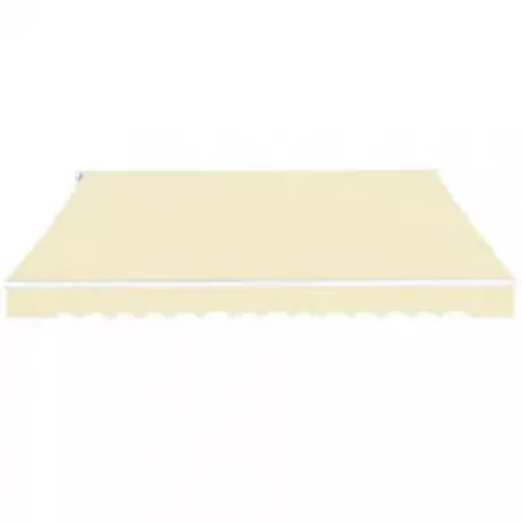 krémfehér kézi működtetésű összecsukható napellenző 600 cm